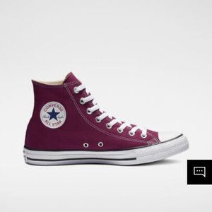 Maroon All Star Converse High Top Sneakers